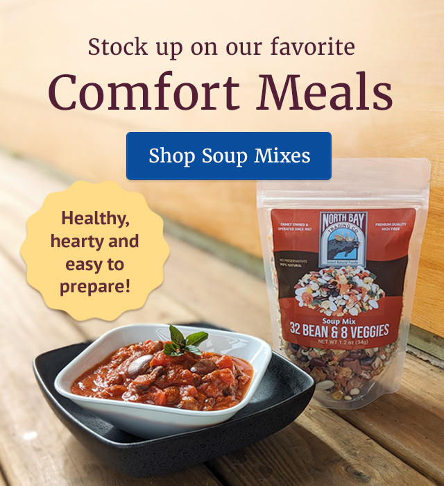Stock up on Comfort Meals - Shop Soup Mixes