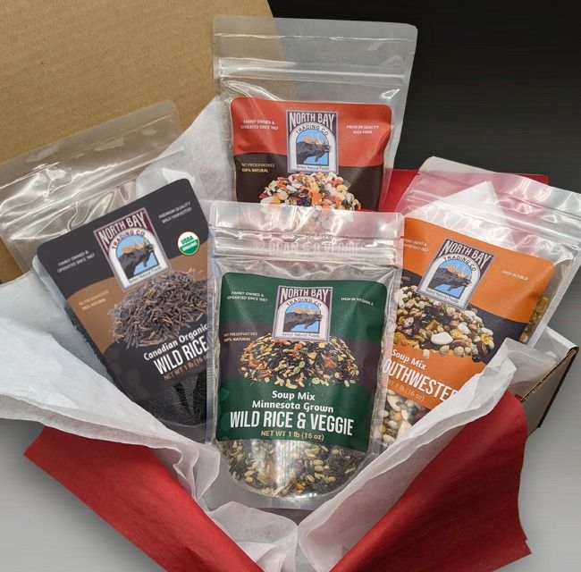 Wild Rice and Three Soup Mixes Gift Box